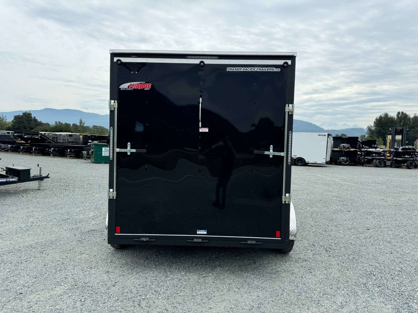Photo of 2026 Mirage XE 7X12 V-Nose Ramp Door Cargo / Enclosed Trailer Extra Height Black 7000lb GVW