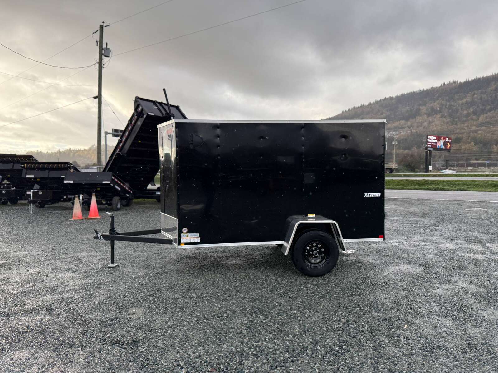 Photo of 2025 Mirage XE 5x10 V Nose Cargo / Enclosed Trailer Black Barn Door 2990lb GVW