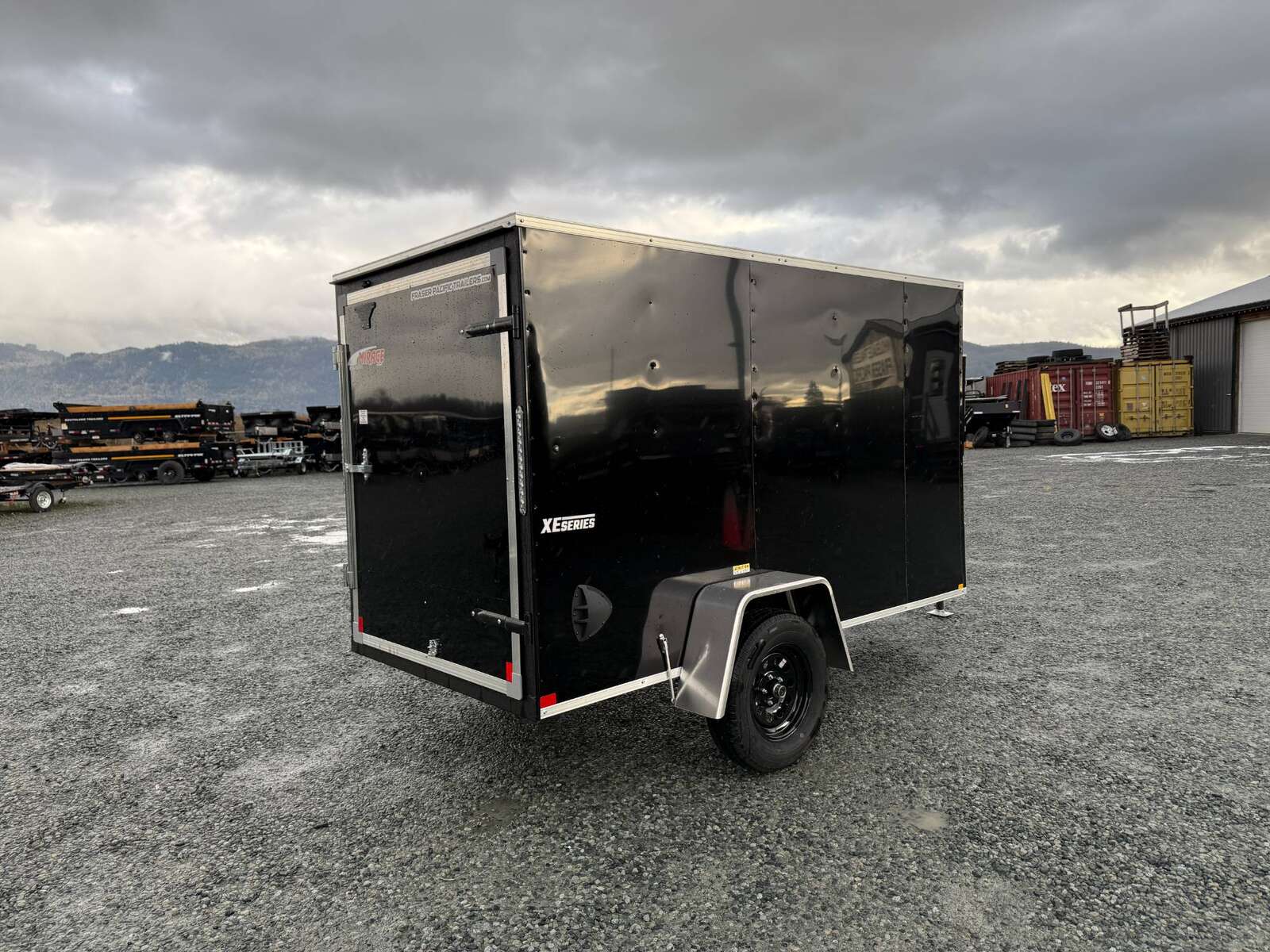 Photo of 2025 Mirage XE 5x10 V Nose Cargo / Enclosed Trailer Black Barn Door 2990lb GVW