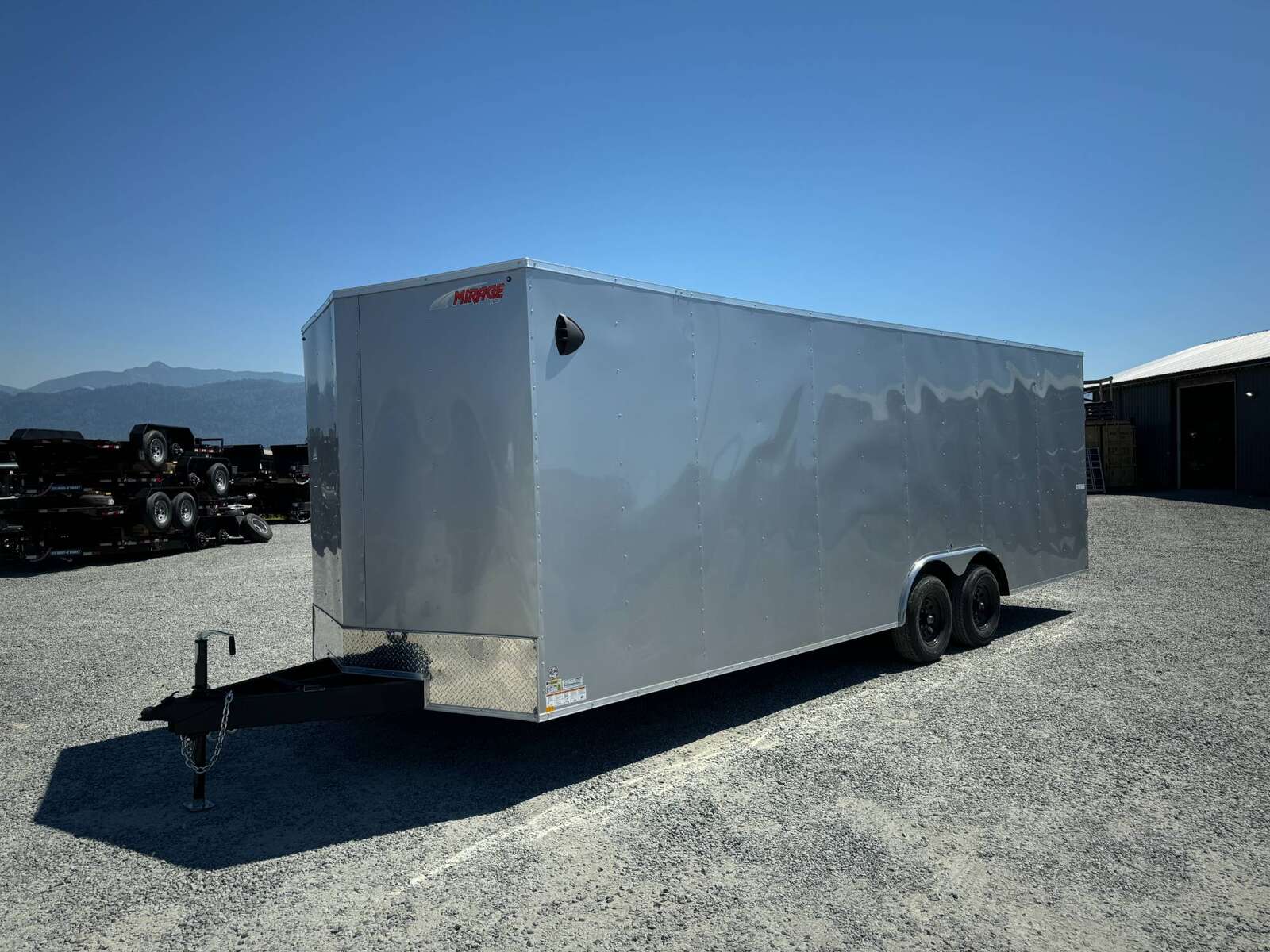 Photo of 2025 Mirage XE 8.5x24 V Nose Cargo / Enclosed Trailer Extra Height Ramp Door Silver 9900lb GVW