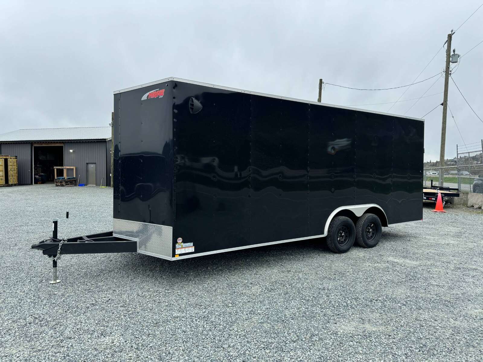 Photo of 2025 Mirage XE 8.5x20 V Nose Cargo / Enclosed Trailer Extra Height Ramp Door Black Car Hauler Package