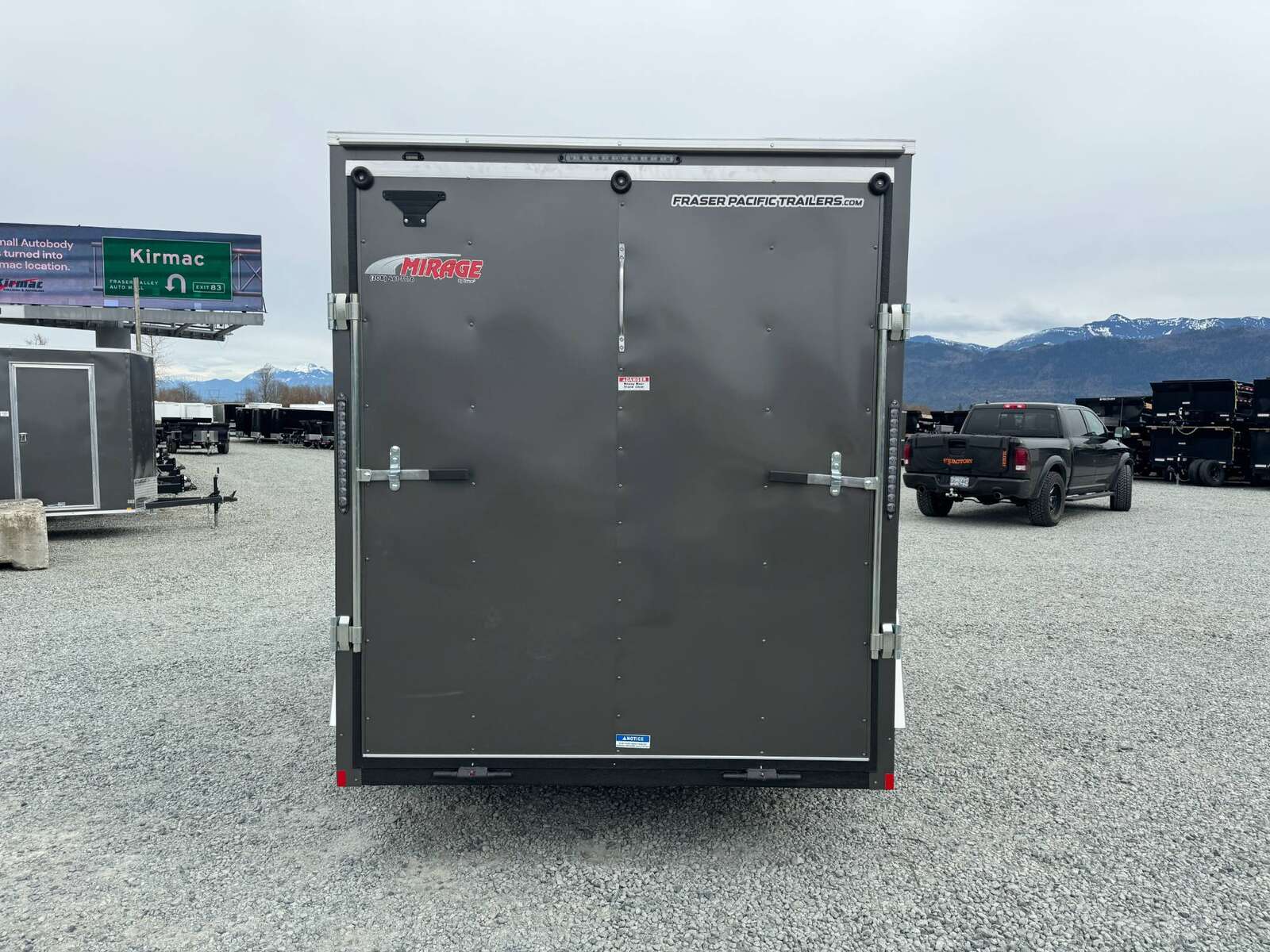 Photo of 2025 Mirage XE 6x10 V Nose Enclosed Cargo Trailer Ramp Door Charcoal Grey Extra Height 2990lb GVW