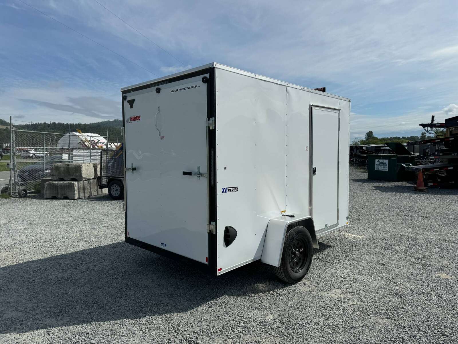 Photo of 2025 Mirage XE 6x10 V Nose Enclosed Cargo Trailer Ramp Door White Extra Height 2990lb GVW