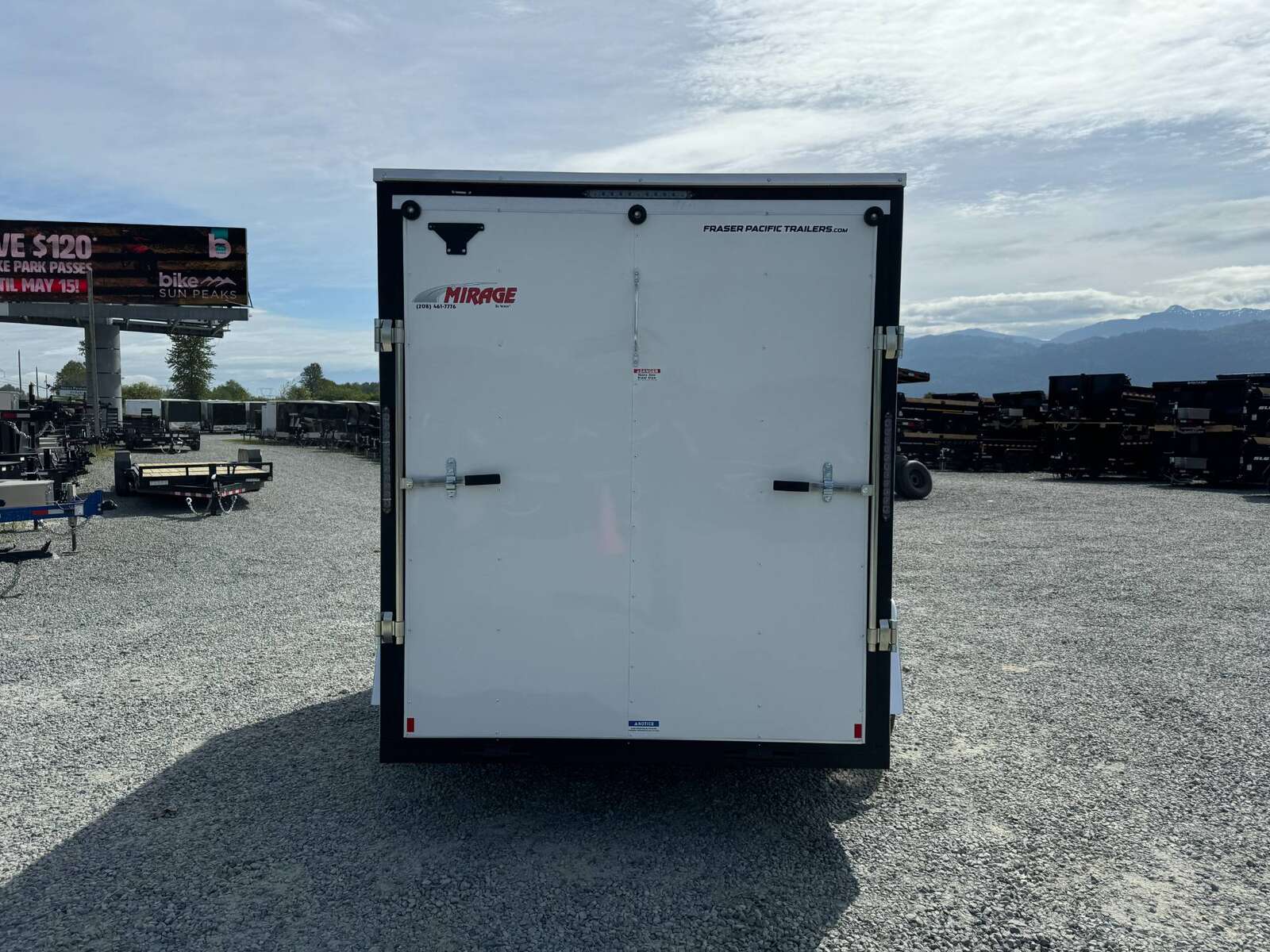 Photo of 2025 Mirage XE 6x10 V Nose Enclosed Cargo Trailer Ramp Door White Extra Height 2990lb GVW