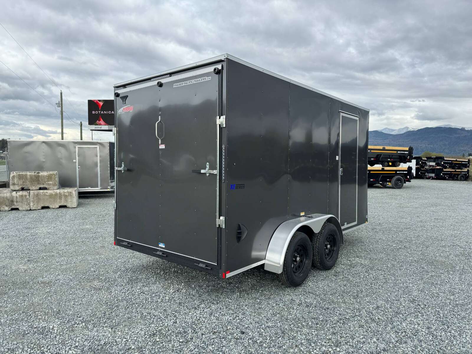 Photo of 2025 Mirage XE 7X14 V-Nose Ramp Door Cargo / Enclosed Trailer Extra Height Charcoal Grey 7000lb GVW