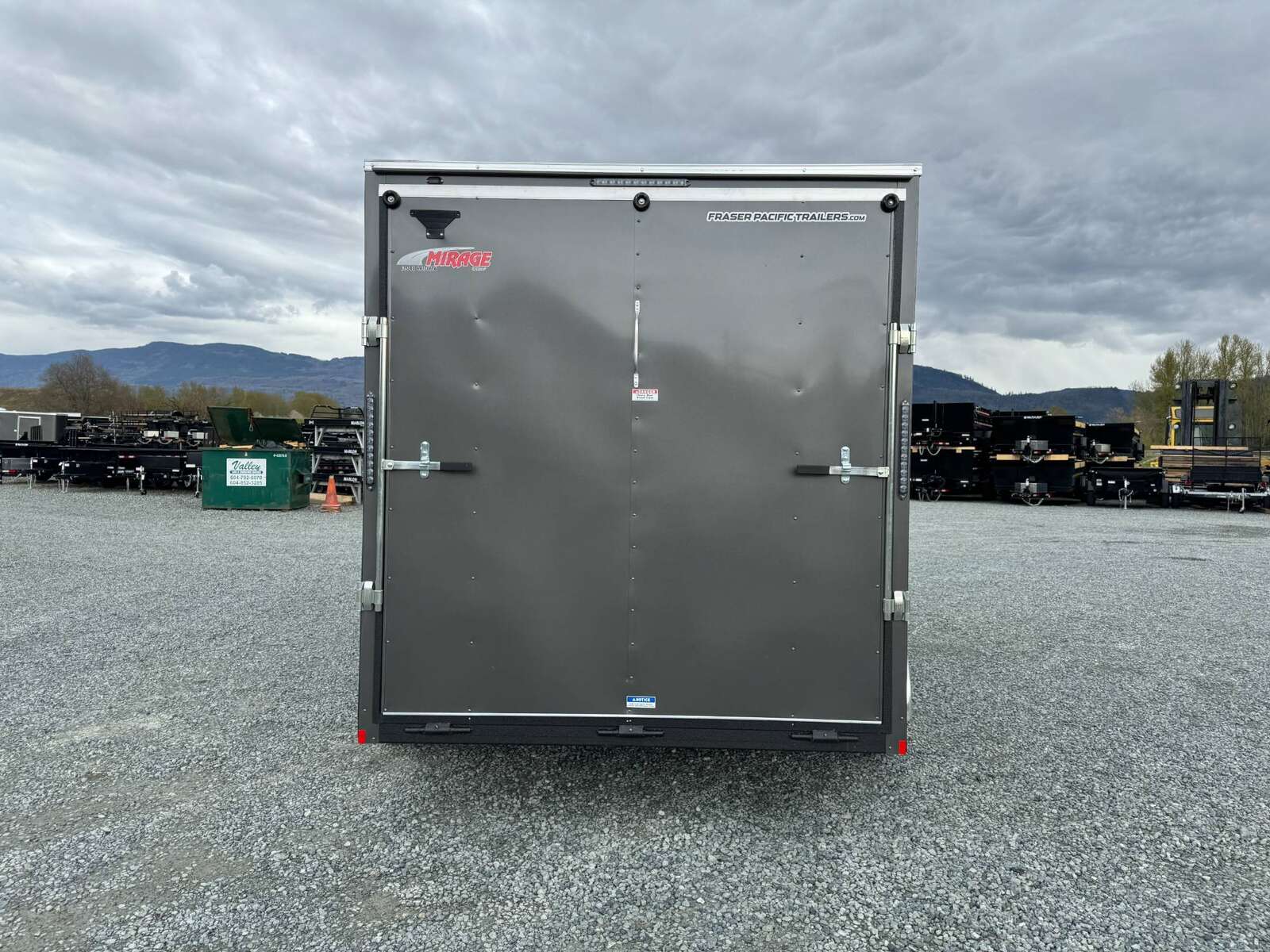 Photo of 2025 Mirage XE 7X14 V-Nose Ramp Door Cargo / Enclosed Trailer Extra Height Charcoal Grey 7000lb GVW