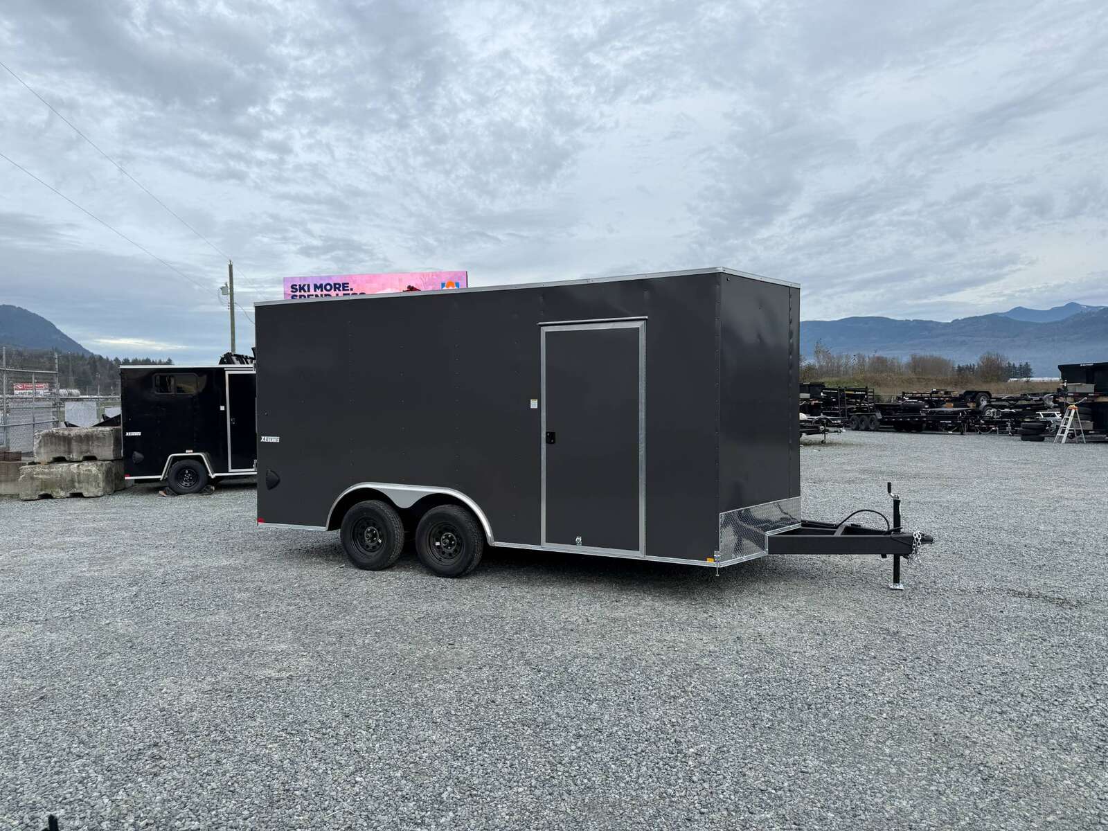 Photo of 2025 Mirage XE 8.5x16 V Nose Extra Height Cargo / Enclosed Trailer Ramp Door Charcoal Grey 7000lb GVW