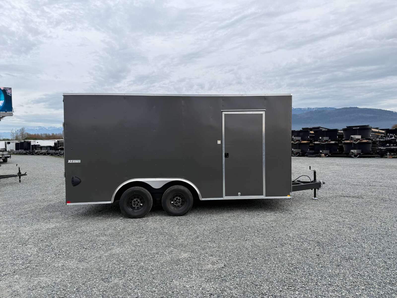 Photo of 2025 Mirage XE 8.5x16 V Nose Extra Height Cargo / Enclosed Trailer Ramp Door Charcoal Grey 7000lb GVW