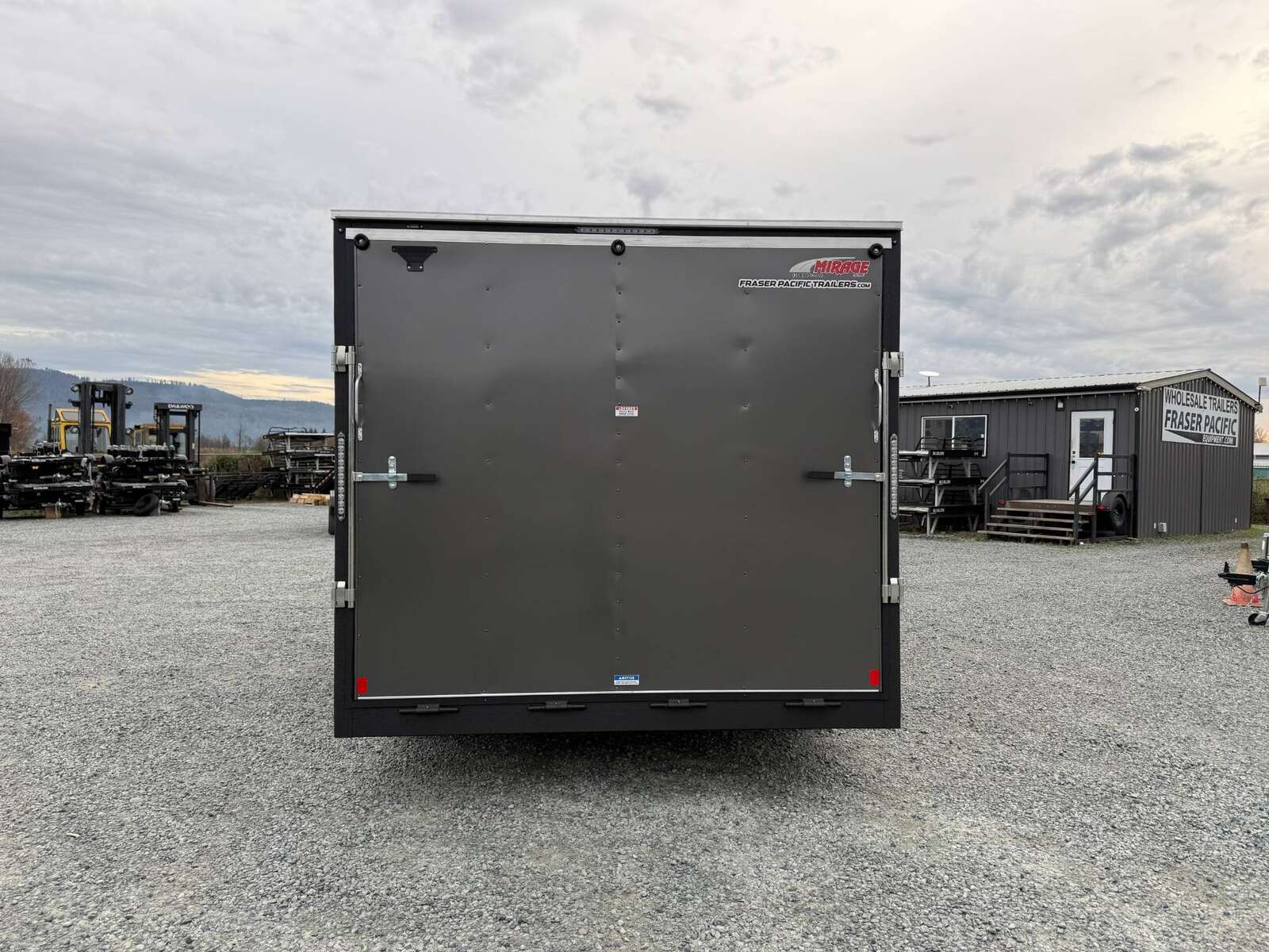 Photo of 2025 Mirage XE 8.5x16 V Nose Extra Height Cargo / Enclosed Trailer Ramp Door Charcoal Grey 7000lb GVW