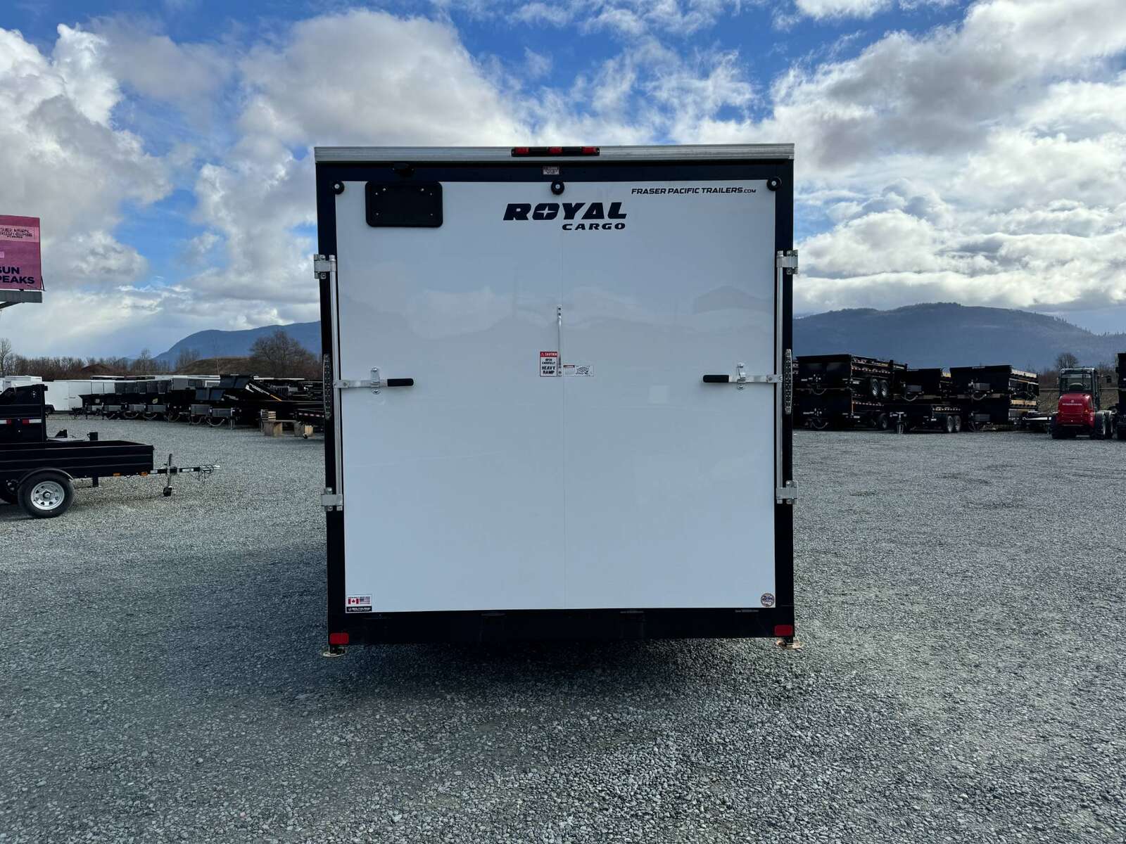 Photo of 2025 Royal 7.5X16 V-NOSE RAMP DOOR EXTRA HEIGHT Cargo / Enclosed Trailer White 7700lb GVW