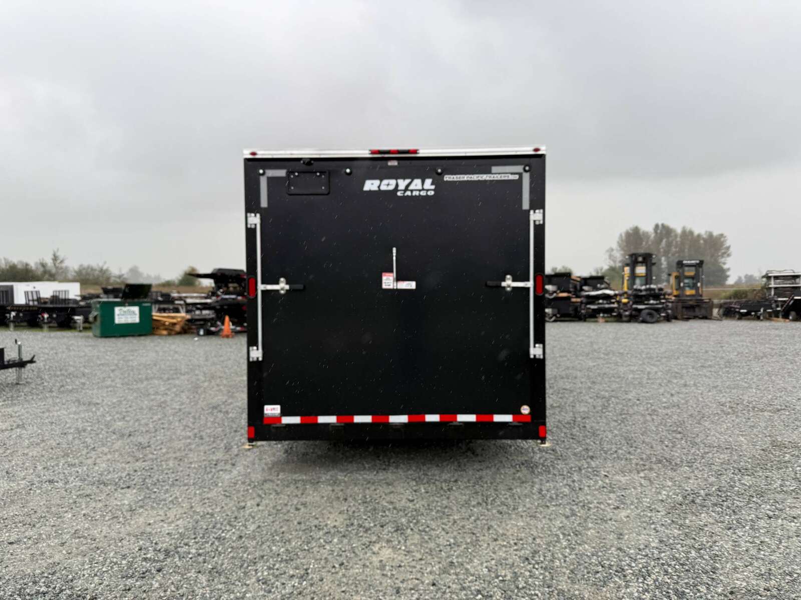 Photo of 2025 Royal Cargo 8.5x24 V Nose Car Hauler Cargo / Enclosed Trailer 11,400lb GVW Black Ramp Door Extra Height