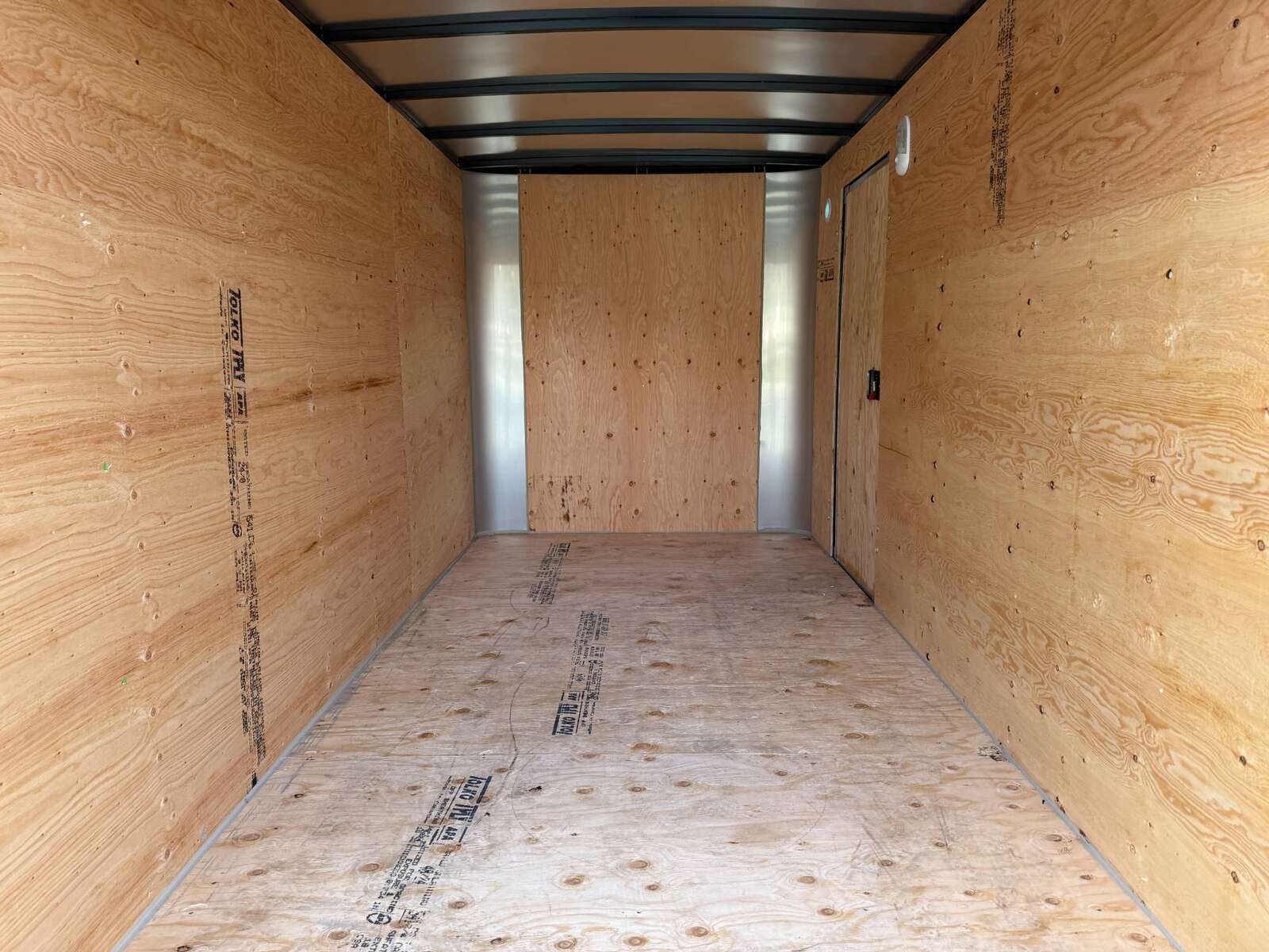 Photo of 2025 Royal Cargo 6x12 Tandem Axle Cargo / Enclosed Trailer Flat Front White Rear Barn Doors 7700lb GVW