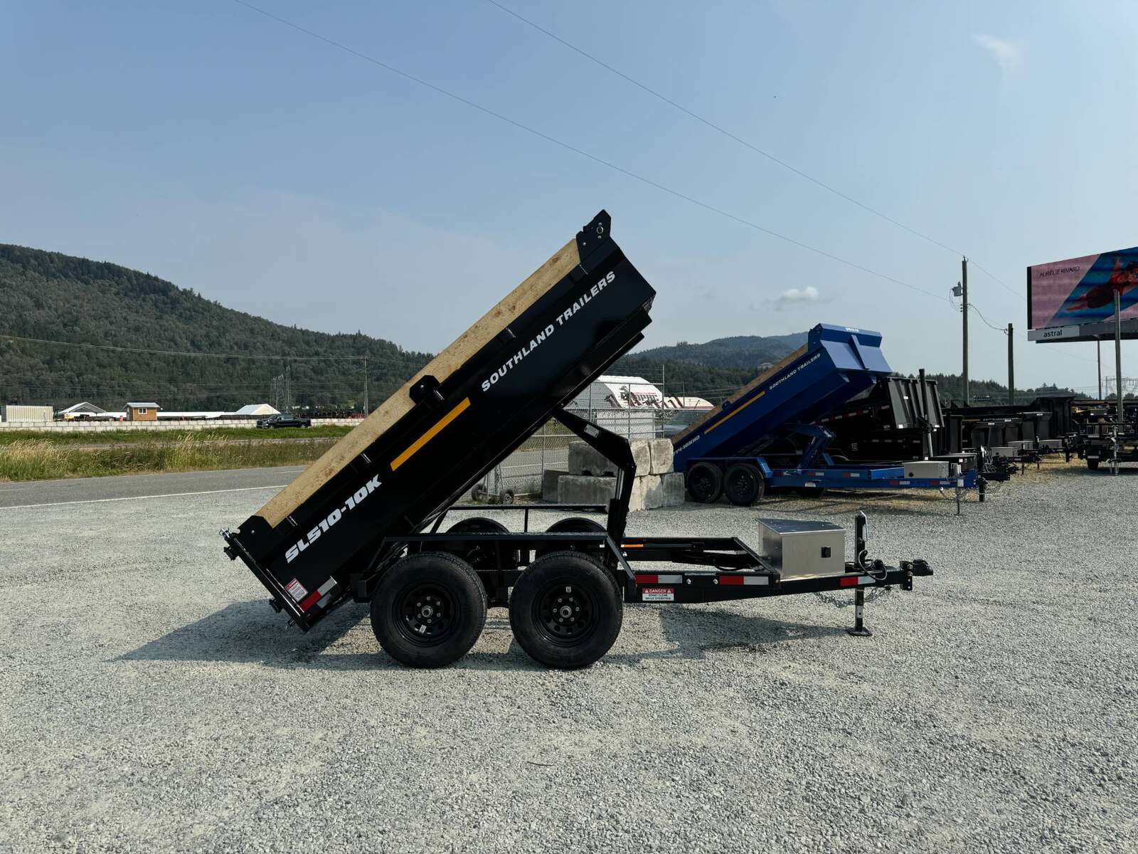 Photo of 2025 Southland 5x10 Dump Trailer 11,464lbs GVW Black w/ Tarp & Ramps