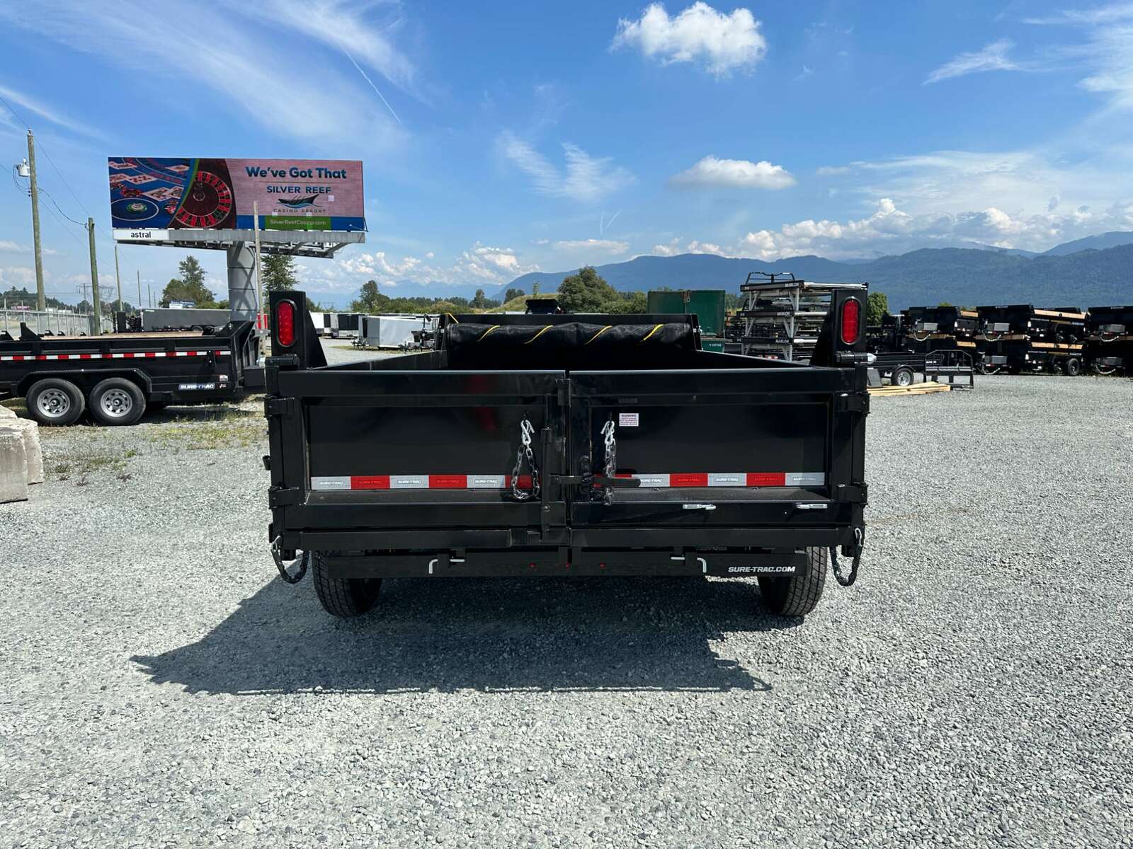 Photo of New SureTrac 7x12 Telescopic Hoist Dump Trailer 14,000lbs GVW w/ Ramps and Tarp