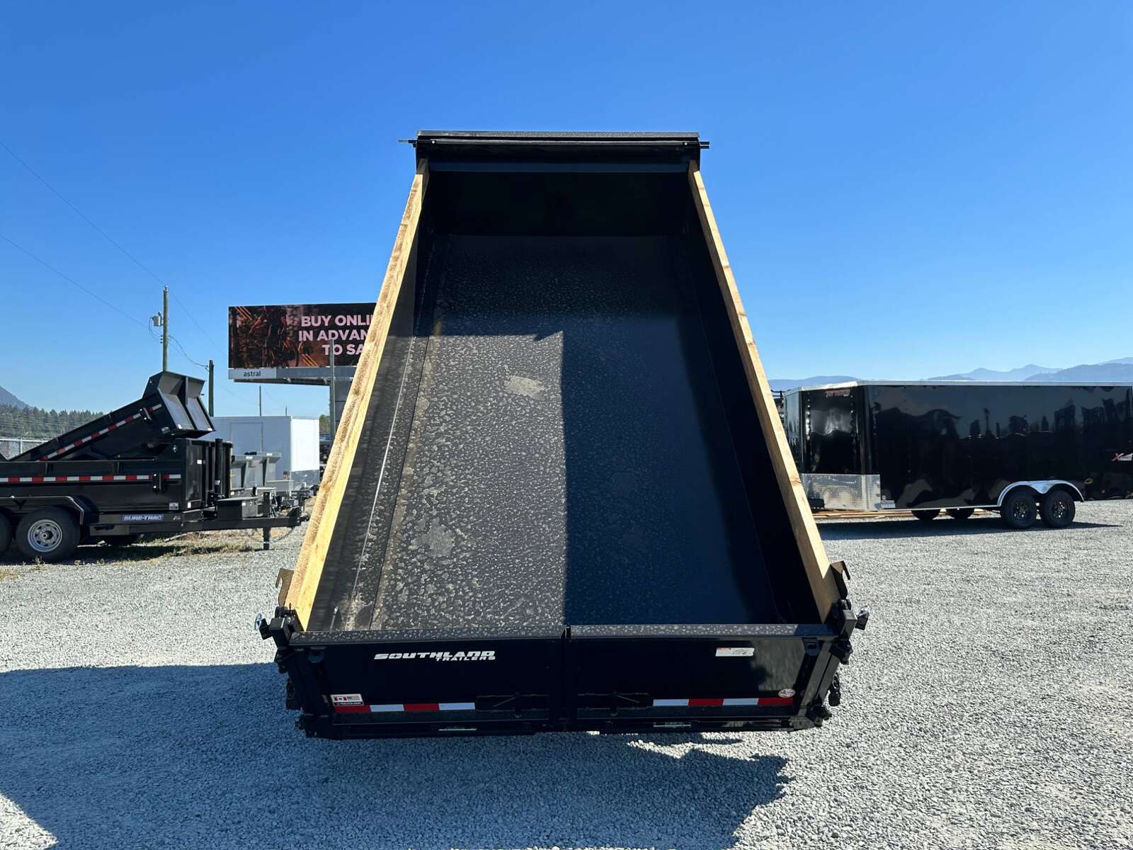 Photo of New Southland Trailers 7x14 Dump Trailer 17,000lbs w/Tarp And Ramps (SL714-16K)