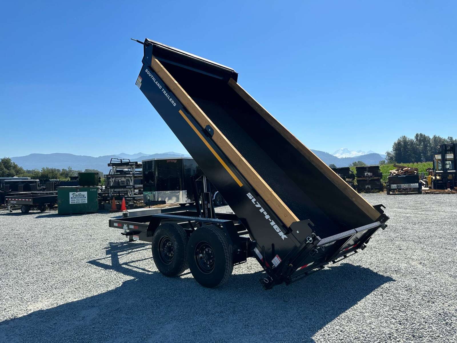 Photo of New Southland Trailers 7x14 Dump Trailer 17,000lbs w/Tarp And Ramps (SL714-16K)