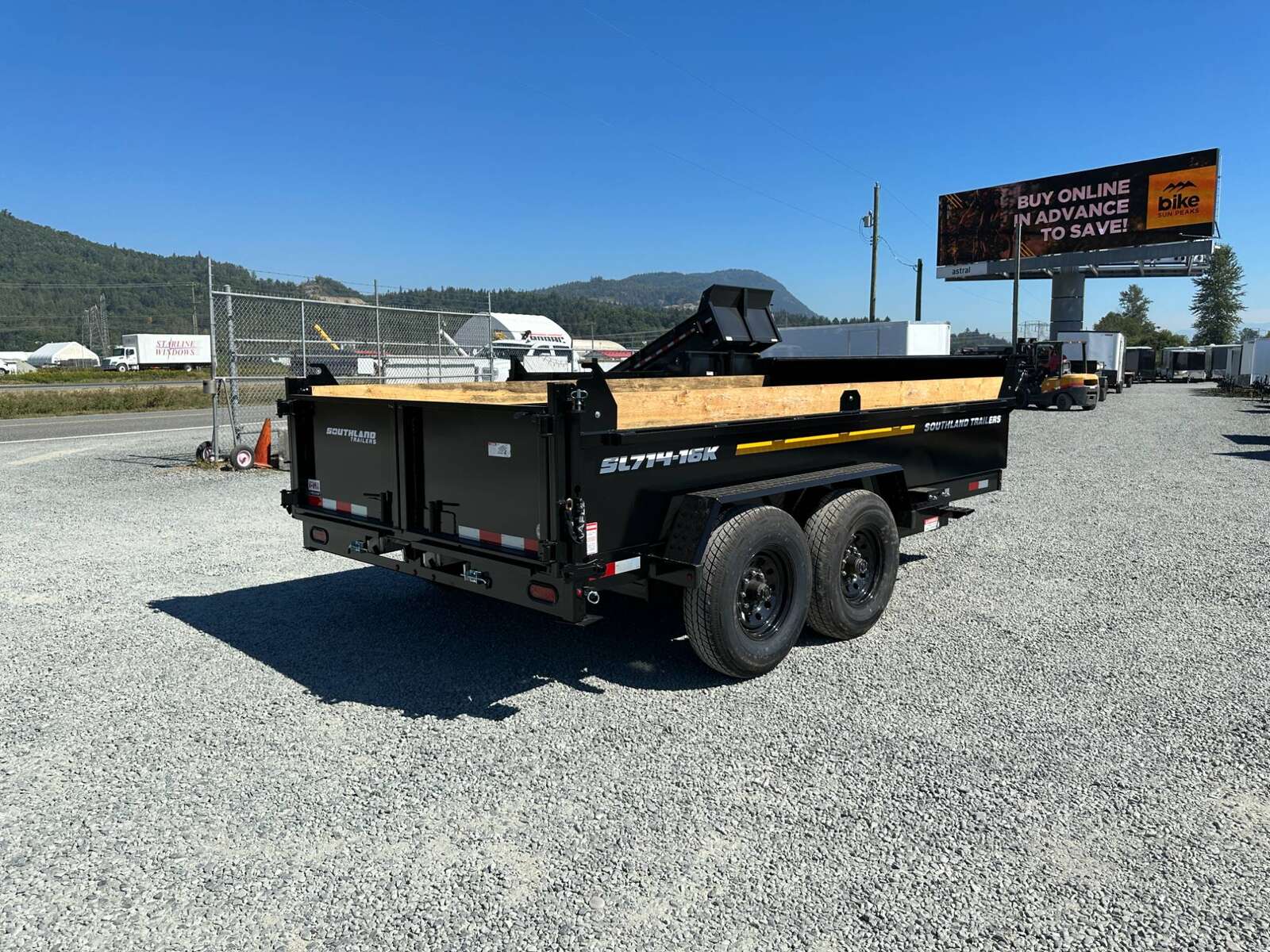 Photo of New Southland Trailers 7x14 Dump Trailer 17,000lbs w/Tarp And Ramps (SL714-16K)