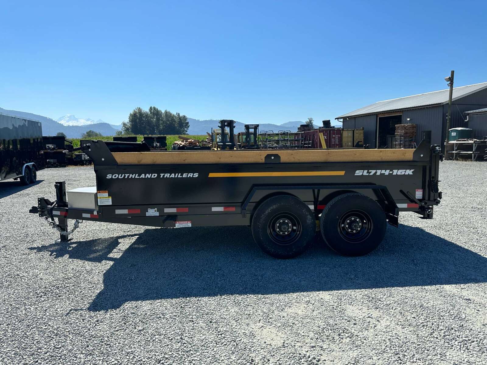 Photo of New Southland Trailers 7x14 Dump Trailer 17,000lbs w/Tarp And Ramps (SL714-16K)