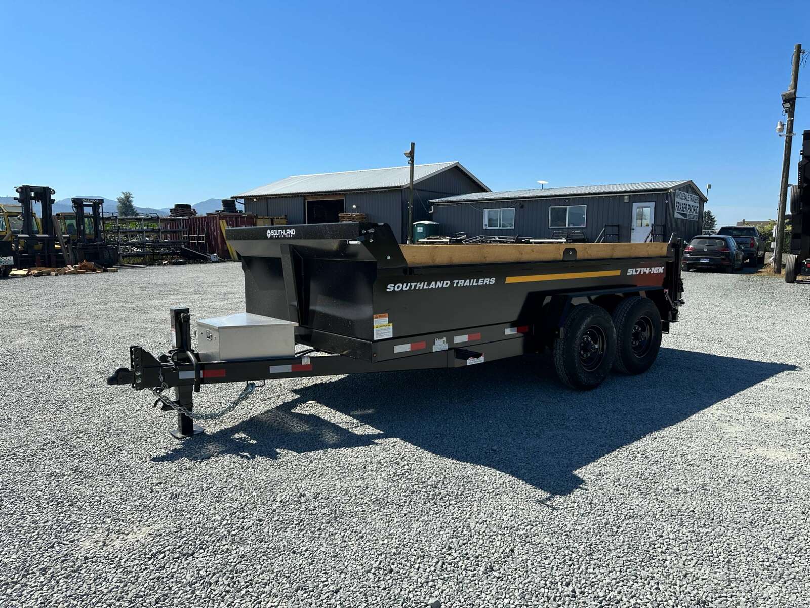 Photo of New Southland Trailers 7x14 Dump Trailer 17,000lbs w/Tarp And Ramps (SL714-16K)